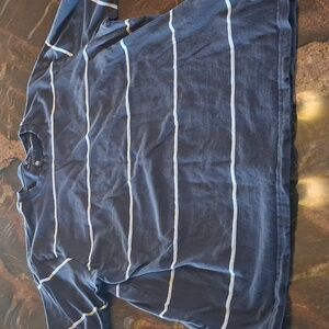 Rip Curl Men's Polo - Black and White Stripes